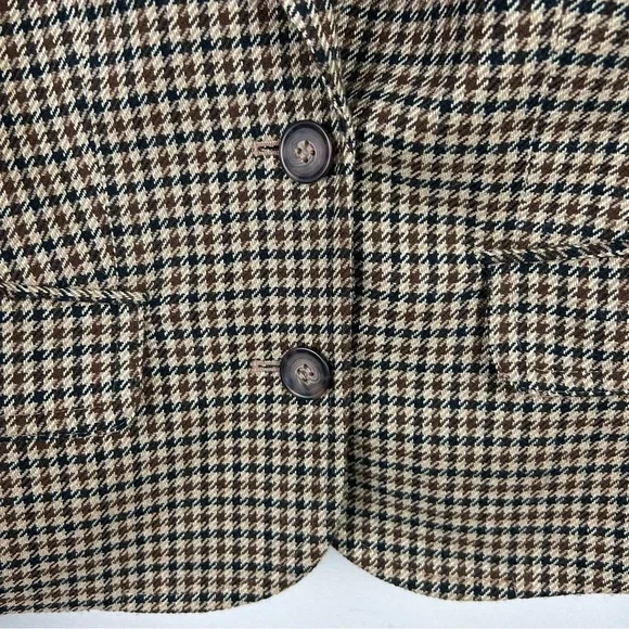 Lane Bryant Houndstooth Blazer beaded collar size: 16 - Picture 7 of 14